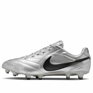 Size 11 Nike Tiempo Ligera Pro FG Low Metallic Silver Black HQ3158-001 Men's